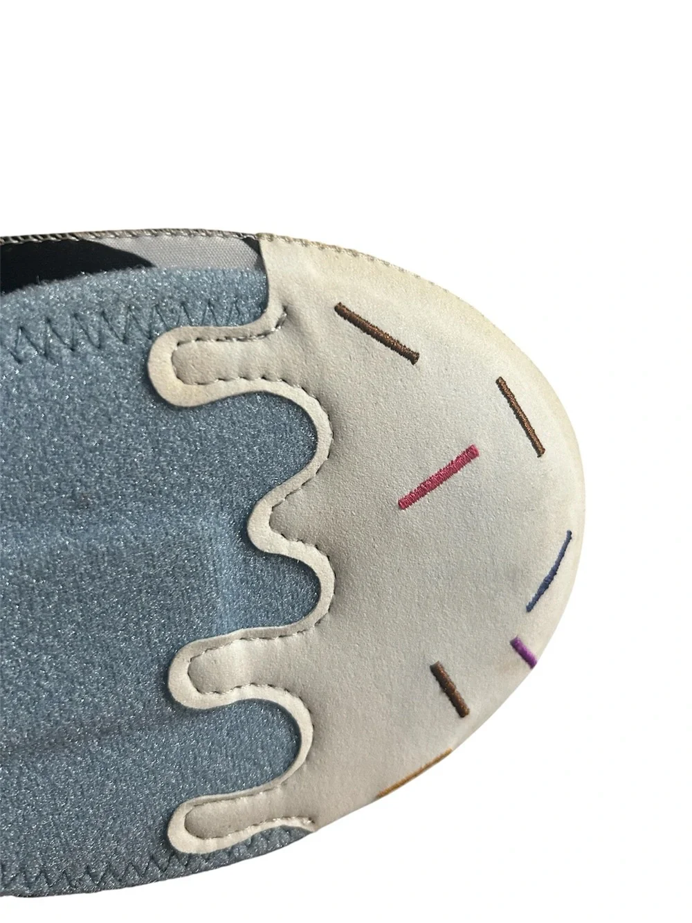 Heyear Blue Kids sliding mitt  with Cow Print & Ice Cream Patch